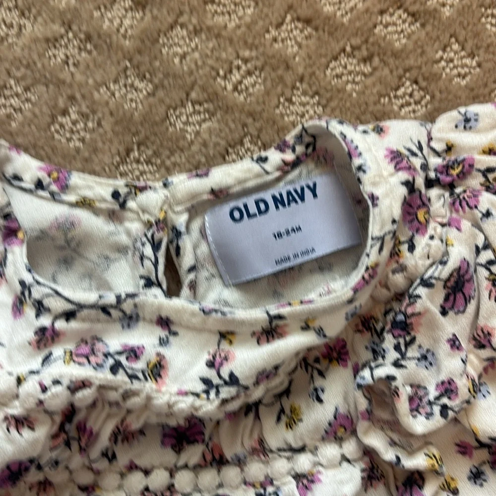 Old Navy Floral Baby Blouse size 18-24 mos